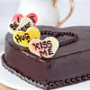 Shop Delicious Heart-shaped Chocolate Cake (1 Kg)