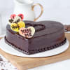 Gift Delicious Heart-shaped Chocolate Cake (Half Kg)