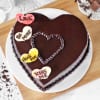 Buy Delicious Heart-shaped Chocolate Cake (Half Kg)