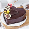 Delicious Heart-shaped Chocolate Cake (Half Kg) Online