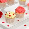 Gift Delicious Yellow And Pink Cream Cupcakes - Set Of 6