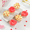 Delicious Yellow And Pink Cream Cupcakes - Set Of 6 Online