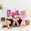 Delightful Snacks And Floral Surprise Hamper Online