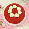 Gift Delish Red Velvet Cream Cake  (Half kg)