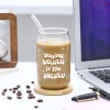 Delulu Is The Solulu - Personalized Can-Shaped Glass With Straw Online