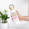 Buy Delulu Personalized Matte White Water Bottle