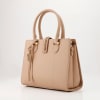 Gift Deluxe Handbag With Detachable Strap - Caramel Brown