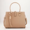 Deluxe Handbag With Detachable Strap - Caramel Brown Online