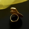 Gift Designer Adjustable Handmade Ring in Brass