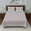 Designer Bedsheet with Pillow Covers in Floral Print Online