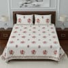 Designer Block Printed Double Bedsheet with Pillow Covers Online