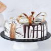 Gift Designer Chocolate Vanilla Cake (Half Kg)
