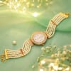 Gift Designer Party Watch in Ivory and Coral