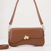 Designer Sling Bag With Detachable Strap - Chocolate Brown Online