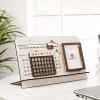 Gift Desk Calendar With Wooden Stand - Personalized