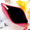 Buy Diamante Textured PU Wallet With Wristlet - Pink