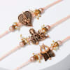 Gift Divine Antique Pearl Rakhi (Set of 3)