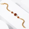 Buy Divine Rudraksha Bracelet Rakhi And Sweets Combo