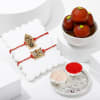 Divine Rustic Rakhis And Gulab Jamun Combo Online