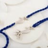Gift Divine Silver Bhai Bhabhi Rakhi With Silver Coins