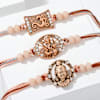 Gift Divine Trio Rakhi And Treats Combo
