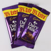 Gift Diwali Card With Cadbury Dairy Milk Chocolate & Ferrero Rocher Box