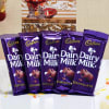 Gift Diwali Card With Cadbury Dairy Milk Chocolates