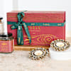 Gift Diwali Delight Hamper With Gourmet Treats And Diyas