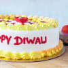 Shop Diwali Diya Rangoli Cake (Half kg)