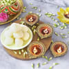 Diwali Diya set with Rasgulla Online