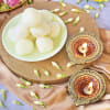 Diwali Diyas with Rasgulla Online