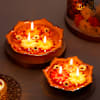 Buy Diwali Hamper With Lotus Urli And Sweets