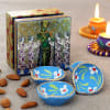 Diya with Almonds in Gift Box Online