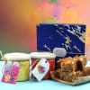 Doda Barfi with Set Of 2 Holi Gulal Jars Online