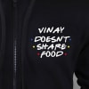 Gift Doesn't Share Food Personalized Men's Hoodie - Black