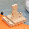 Gift Dog Shaped Personalized Wood Mobile Stand