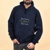 Don't Know Quirky Fleece Hoodie For Men- Blue Online