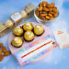 Gift Dori Dhaga Almonds and Ferrero Rocher Hamper
