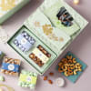 Buy Dragees And Flavoured Dry Fruits Personalized Diwali Hamper