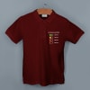 Shop Drained Social Battery Polo T-shirt - Maroon