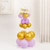 Buy Dreamy Lavender And Gold Birthday Balloon Arrangement