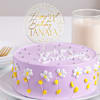 Dreamy Lavender Personalized Birthday Cake Online