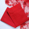 Dress Material in Red with Embroidery Work on Dupattav Online