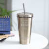 Drink Your Water Personalized Golden Tumbler Online