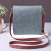 Dual Tone Sling Bag For Women - Pink And Silver Grey Online