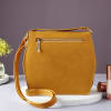 Buy Dual Tone Sling Bag For Women - Tan and Mustard