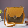 Dual Tone Sling Bag For Women - Tan and Mustard Online