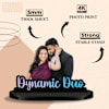 Buy Dynamic Duo Personalized Acrylic Photo Frame