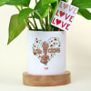 Buy Easy-to-care Money Plant with Personalize Vase