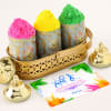 Eco-Friendly Gulaal Holi Gift Basket With Personalized Card Online